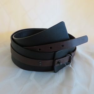 Eileen Fisher Accessories - Eileen Fisher Brown & Black Leather Belt Women's M Eileen Fisher Accessories - Eileen Fisher Brown & Black Leather Belt Women's M